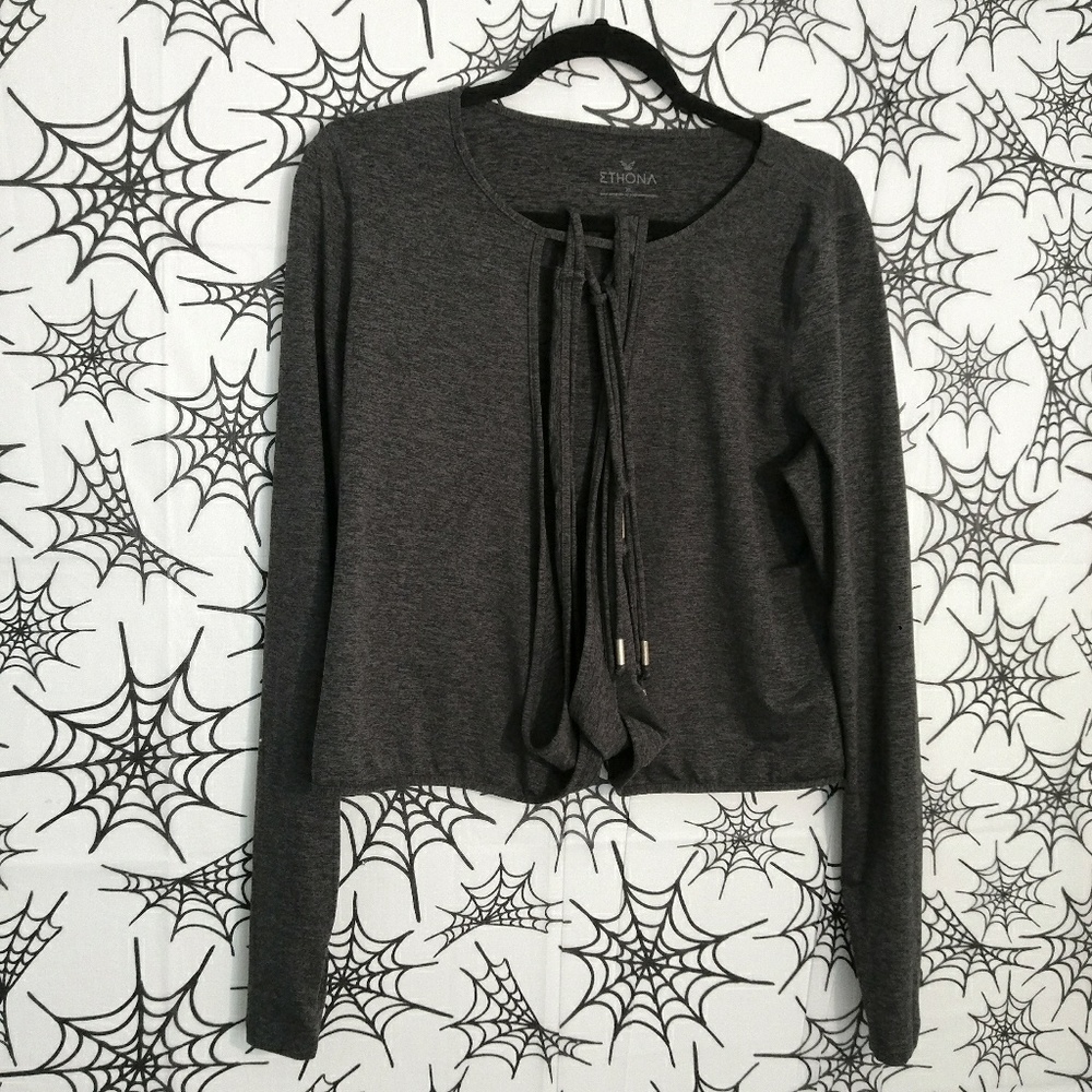 Ethona Long Sleeve Wrap Activewear Top